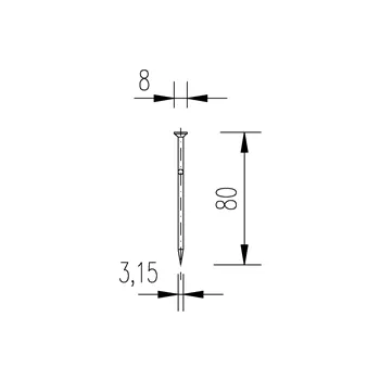 DIN 1151 80x3,15 hřebík stavební 5kg