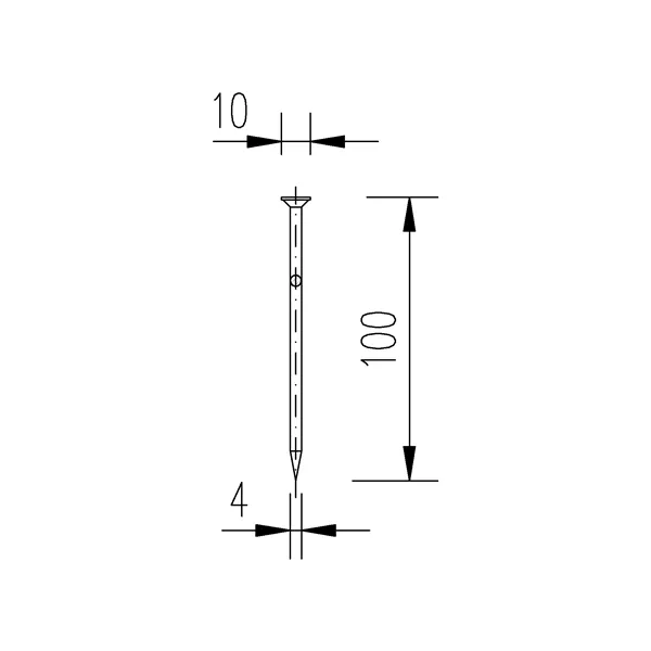 DIN 1151 100x4 hřebík stavební 5kg