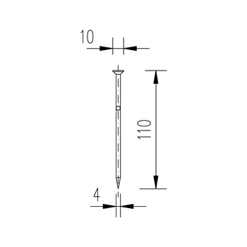 DIN 1151 110x4 hřebík stavební 5kg