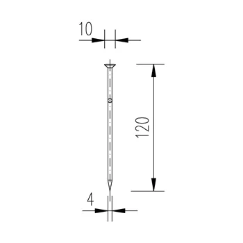 DIN 1151 120x4 hřebík stavební 5kg