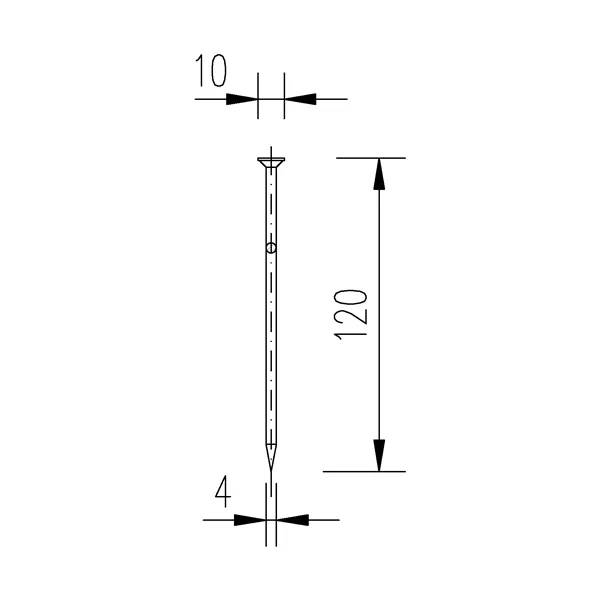 DIN 1151 120x4 hřebík stavební 5kg