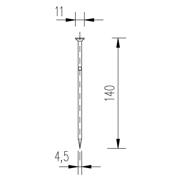 DIN 1151 140x4,5 hřebík stavební 5kg