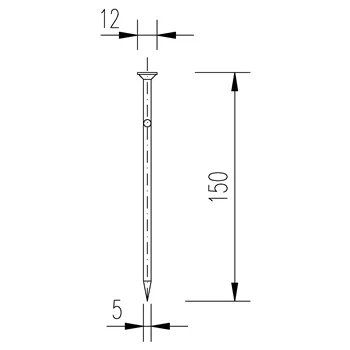 DIN 1151 150x5 hřebík stavební 5kg