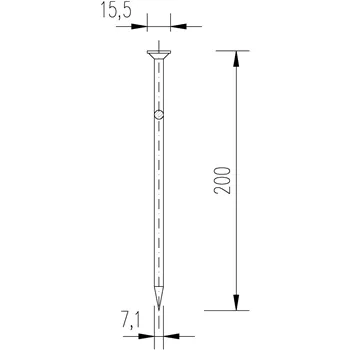 DIN 1151 200x7,1 hřebík stavební 5kg