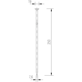 DIN 1151 250x7,6 hřebík stavební 5kg