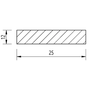 Ocel plochá 25x12