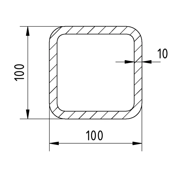 Jekl 100x100x10/S355