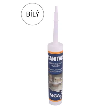 Silikon sanitární 310ml bílý SIGA PRO