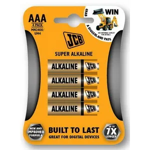 Baterie AAA/ LR03 alkalická 1,5V JCB SUPER mikrotužková