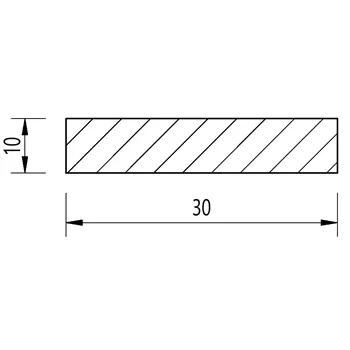 Ocel plochá 30x10 tažená