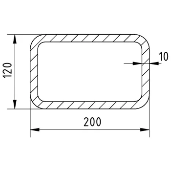 Jekl 200x120x10/S355