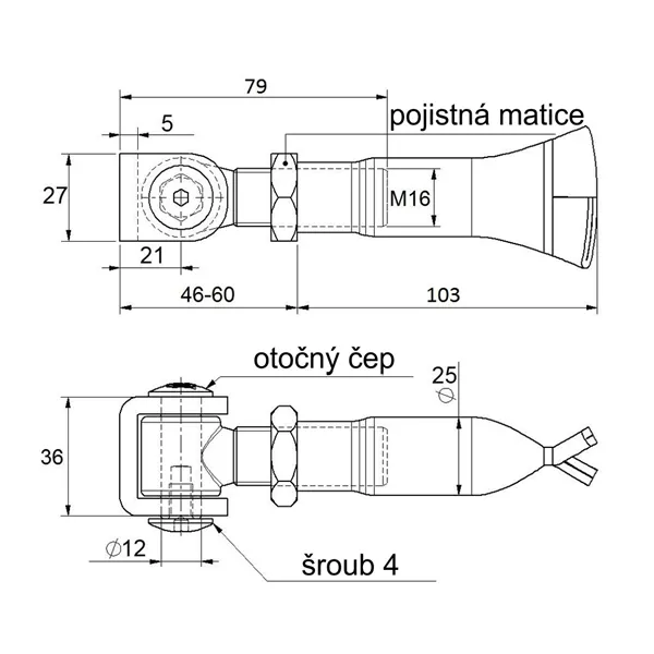 Pant M16 Zn k zabetonování