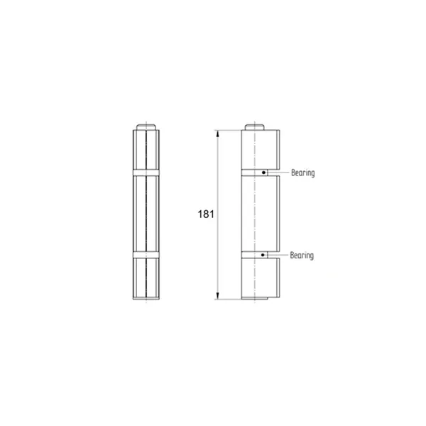 Pant varný s ložiskem 28x181mm D4/ 14L