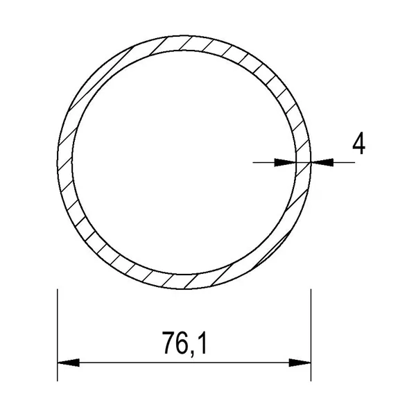 Trubka konstrukční 76,1x4