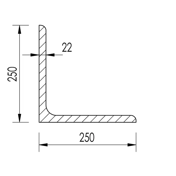 L 250x250x22