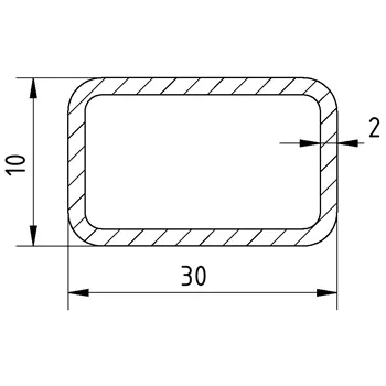 Jekl 30x10x2 pozinkovaný žárově ponorem/45µm